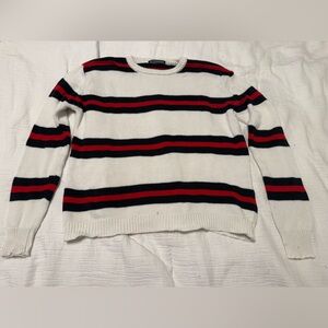 Brandy Melville red white & blue striped sweater
